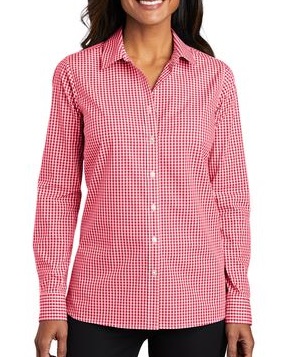 Women's Gingham Longsleeve Dress Shirt