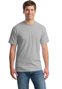 Gildan Cotton T-Shirt with Logo (Ice Grey)